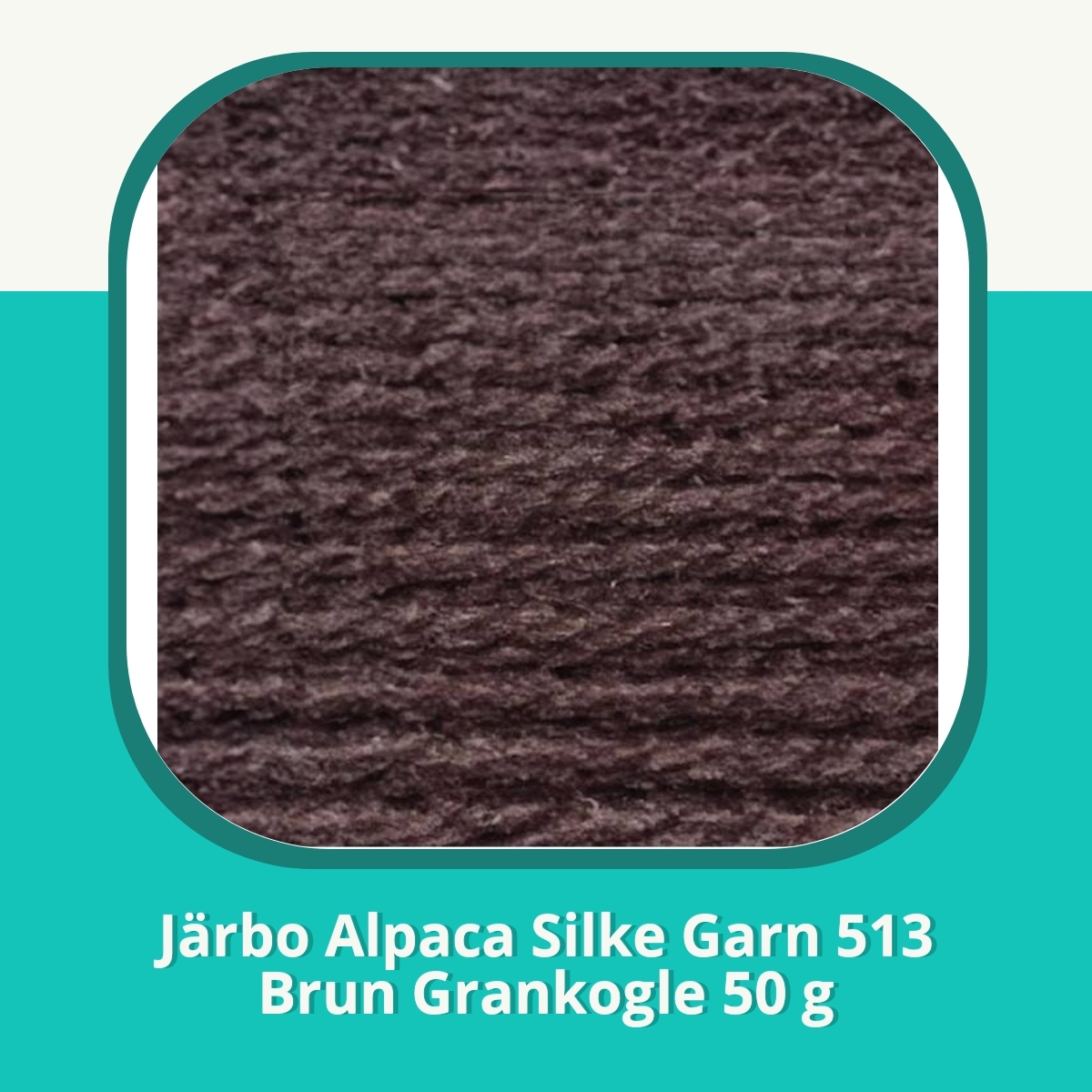 Anmeldelse af Järbo Alpaca Silke Garn 513 Brun Grankogle 50 g