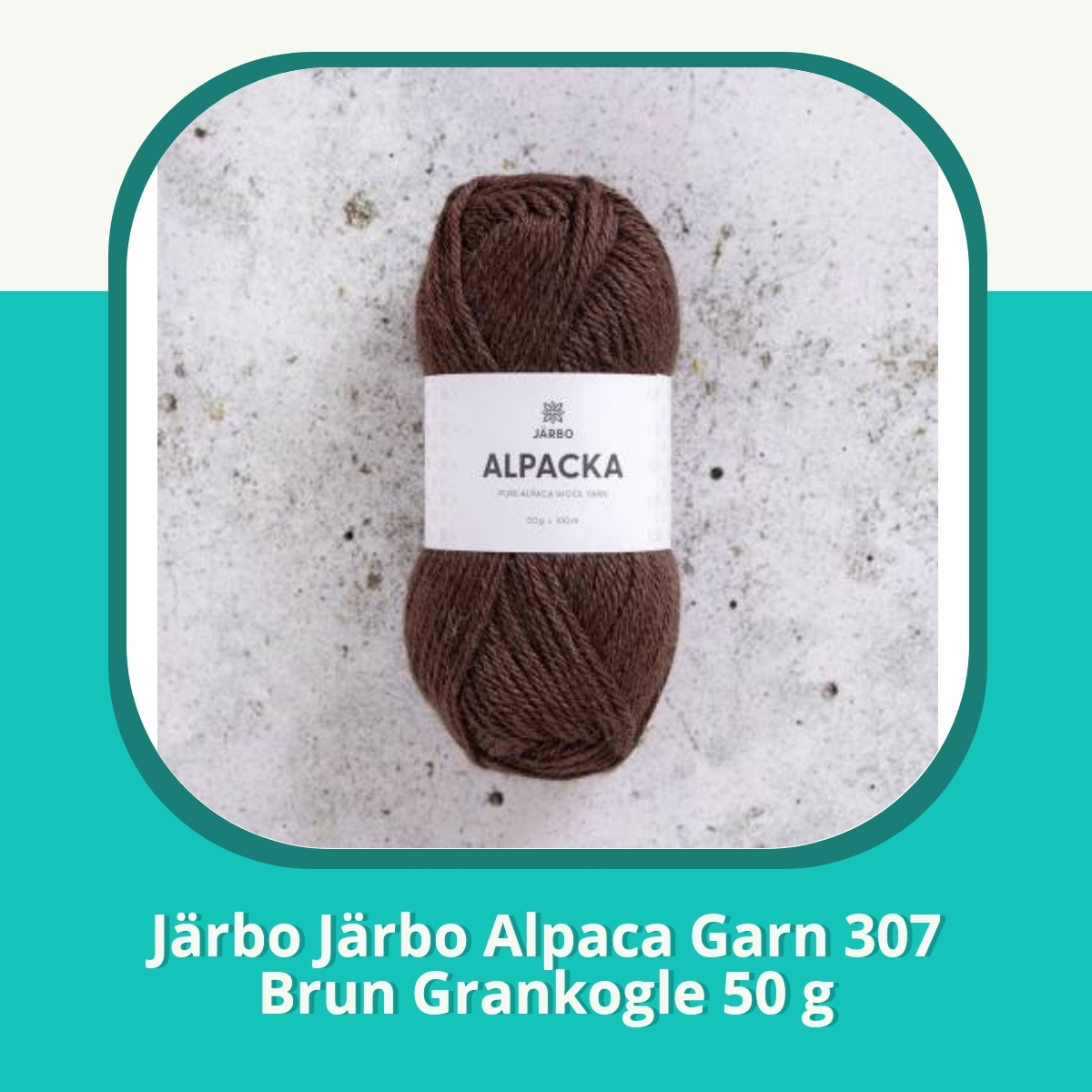 Anmeldelse af Järbo Järbo Alpaca Garn 307 Brun Grankogle 50 g