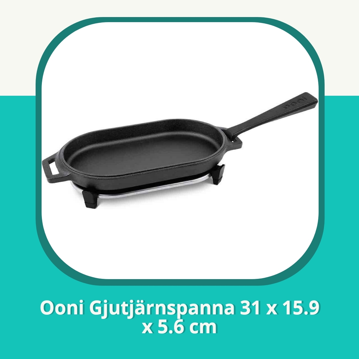 Recension af Ooni Gjutjärnspanna 31 x 15.9 x 5.6 cm