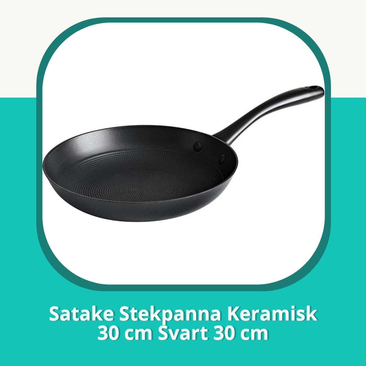 Recension af Satake Stekpanna Keramisk 30 cm Svart 30 cm