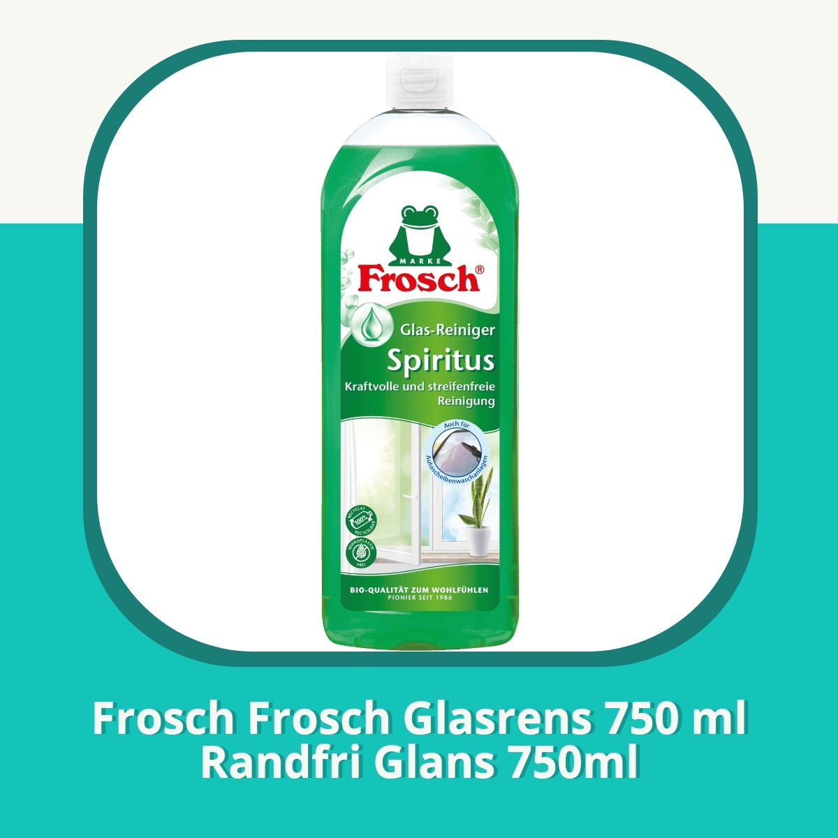Recension af Frosch Frosch Glasrens 750 ml Randfri Glans 750ml