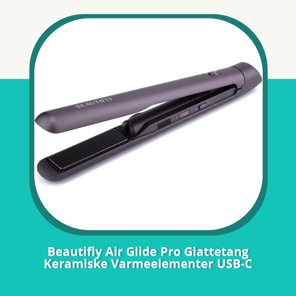 Anmeldelse af Beautifly Air Glide Pro Glattetang Keramiske Varmeelementer USB-C