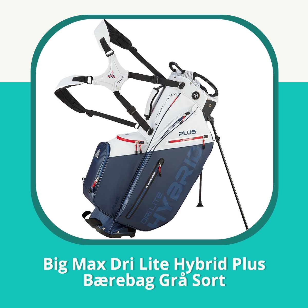 Anmeldelse af Big Max Dri Lite Hybrid Plus Bærebag Grå Sort