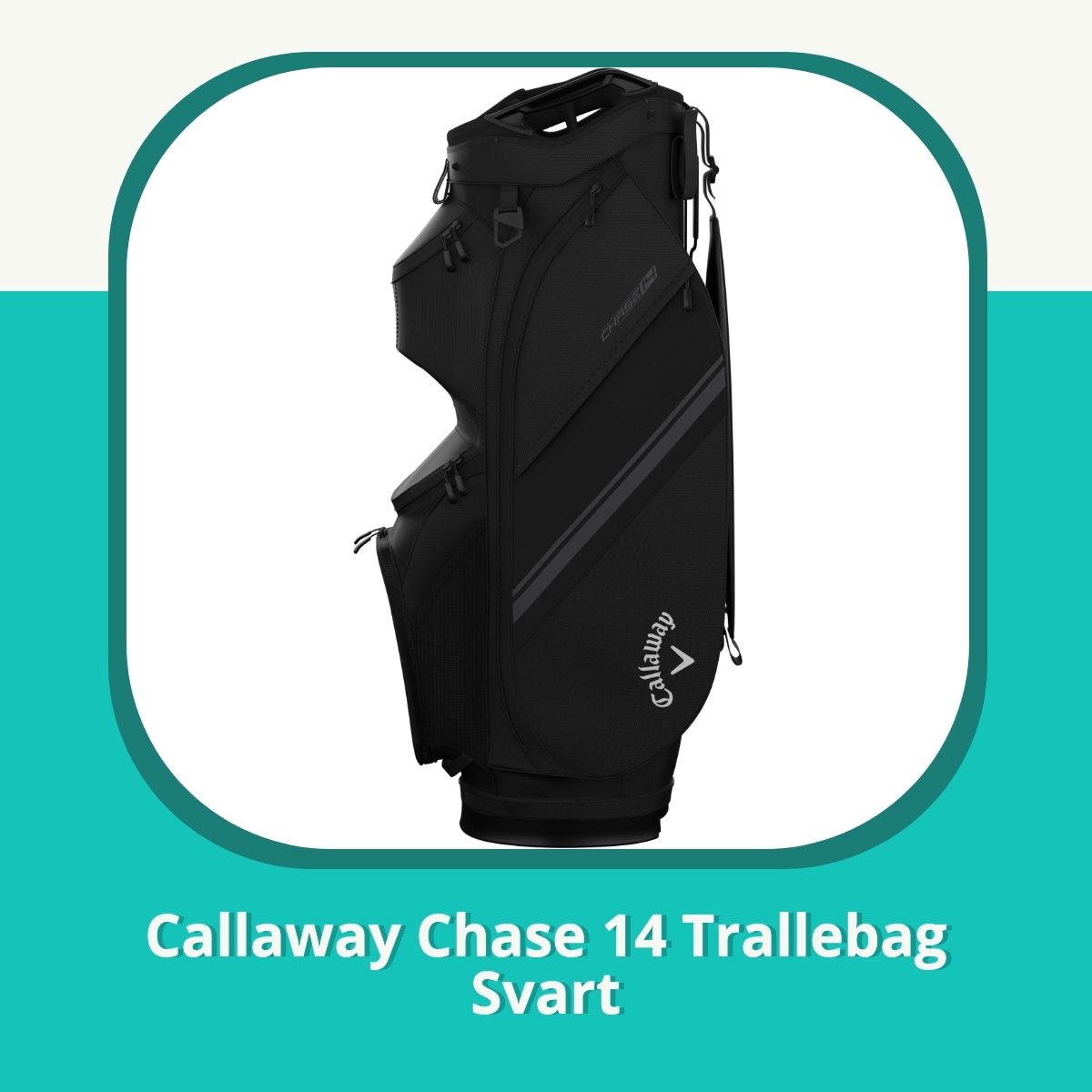 Anmeldelse Callaway Chase 14 Trallebag Svart