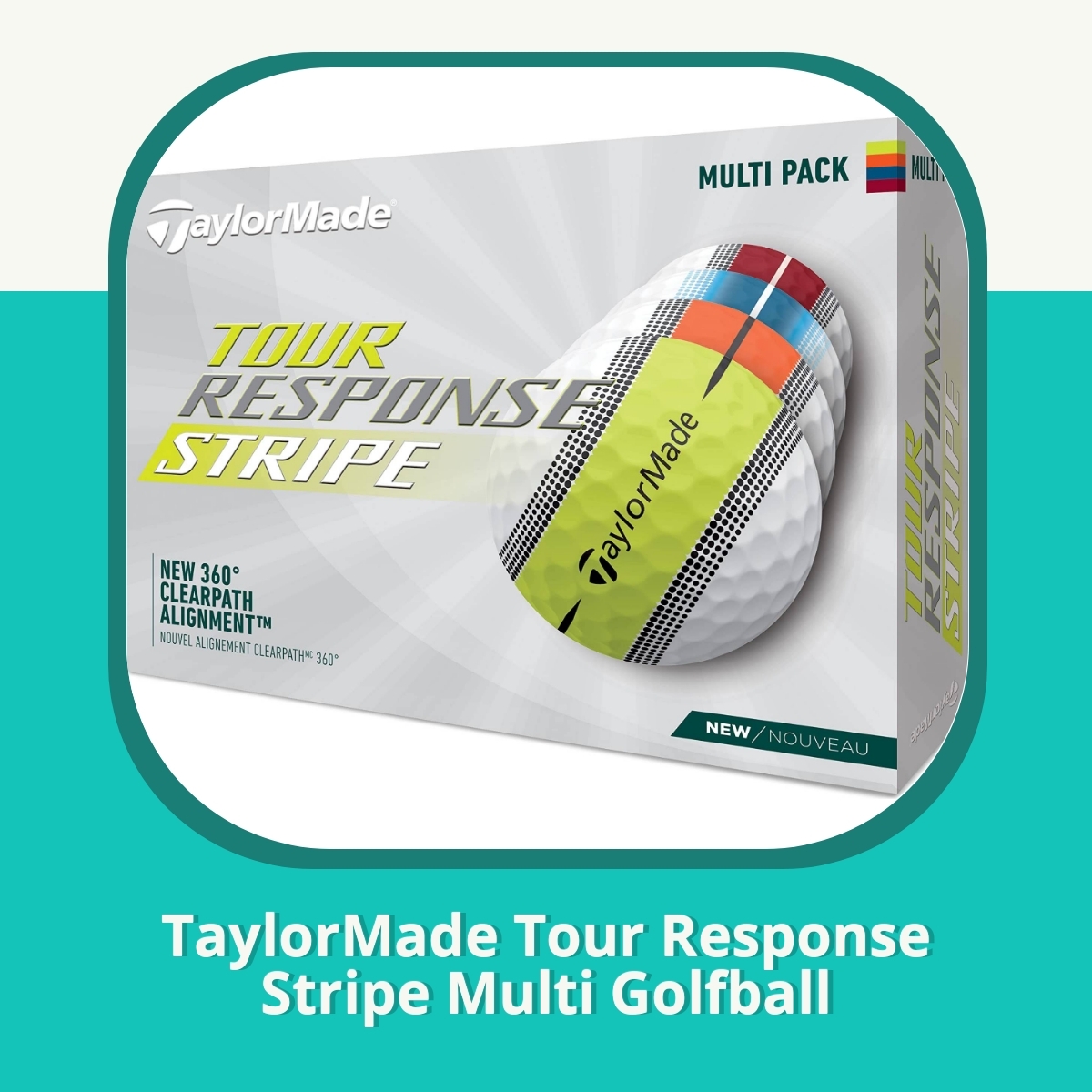 Anmeldelse af TaylorMade Tour Response Stripe Multi Golfball