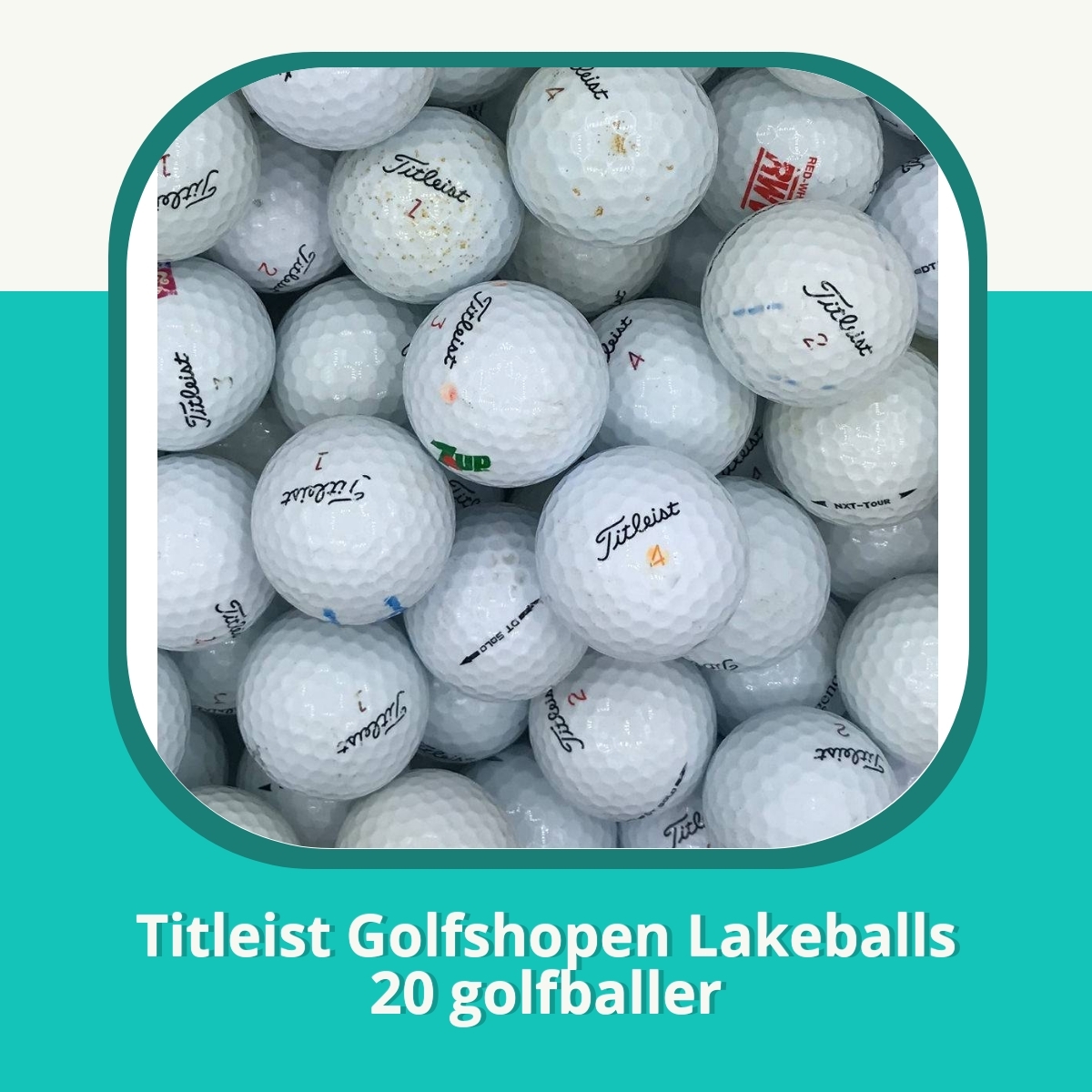 Anmeldelse af Titleist Golfshopen Lakeballs 20 golfballer