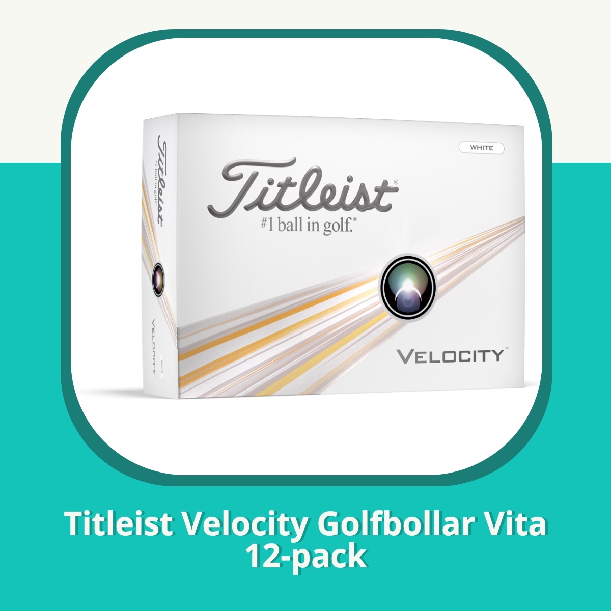 Recension af Titleist Velocity Golfbollar Vita 12-pack