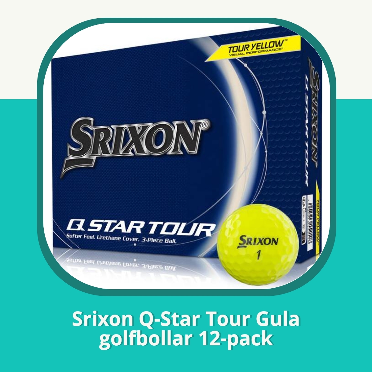 Recension af Srixon Q-Star Tour Gula golfbollar 12-pack
