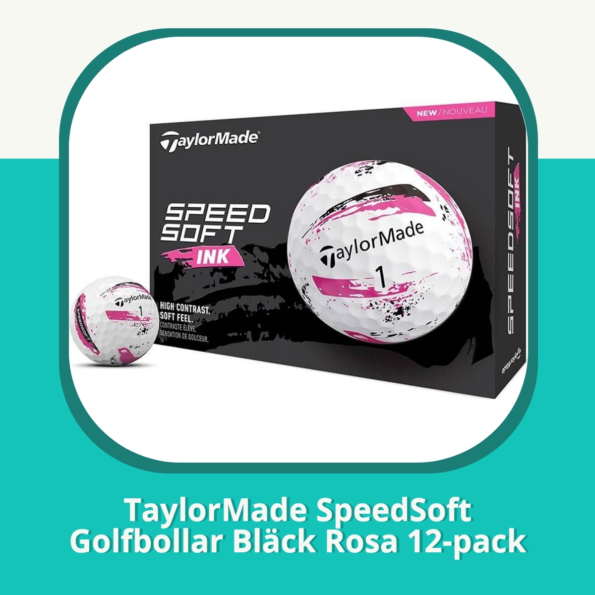 Recension af TaylorMade SpeedSoft Golfbollar Bläck Rosa 12-pack