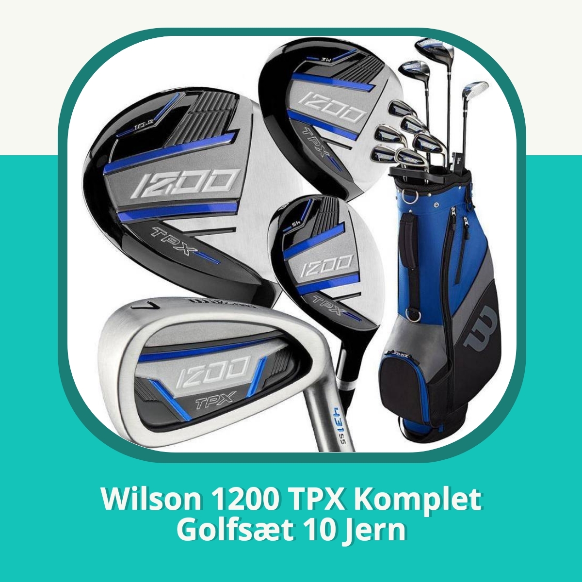 Anmeldelse af Wilson 1200 TPX Komplet Golfsæt 10 Jern