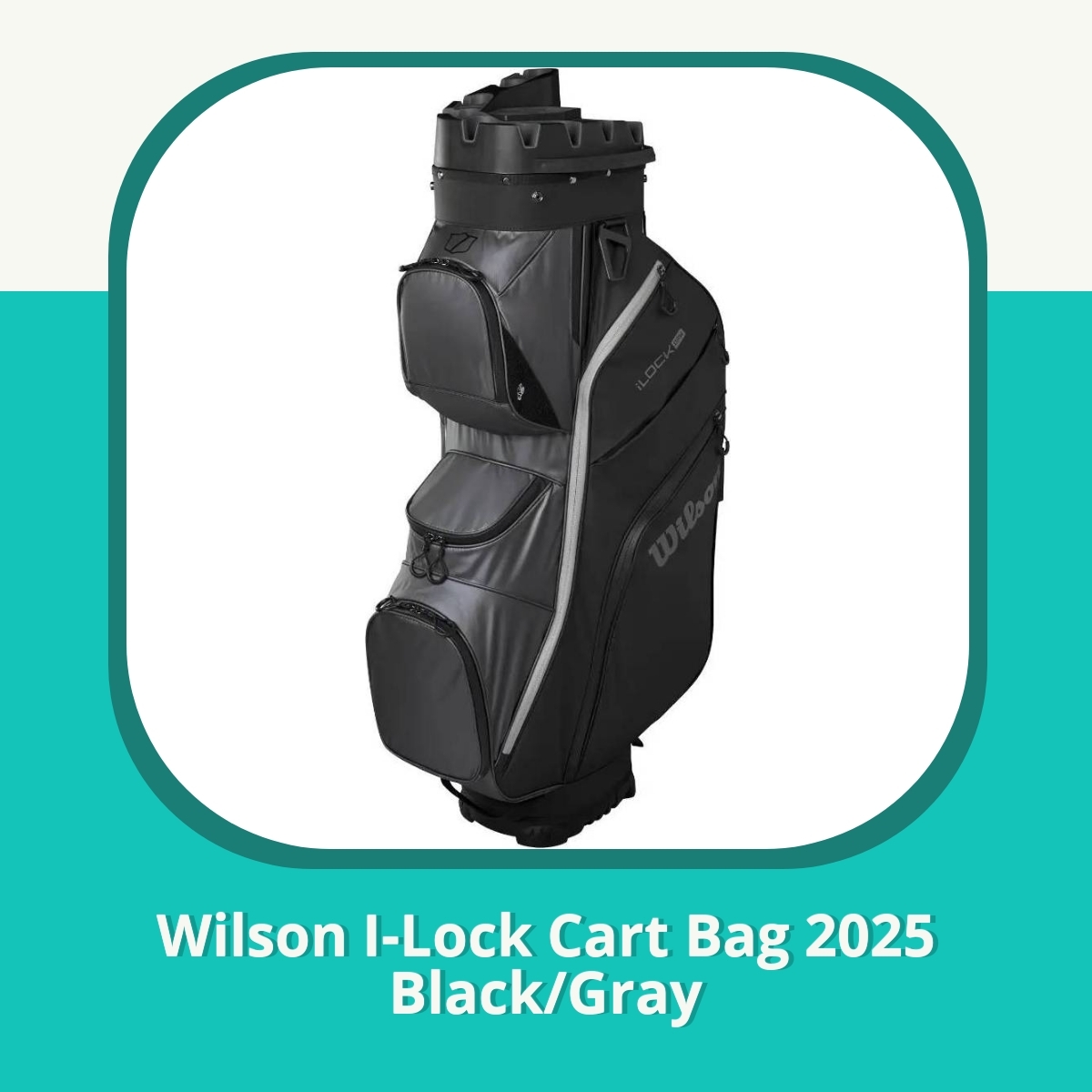 Recension af Wilson I-Lock Cart Bag 2025 Black/Gray