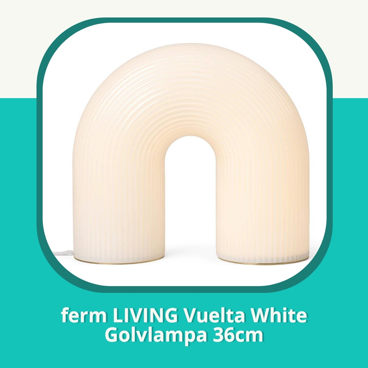 Recension af ferm LIVING Vuelta White Golvlampa 36cm