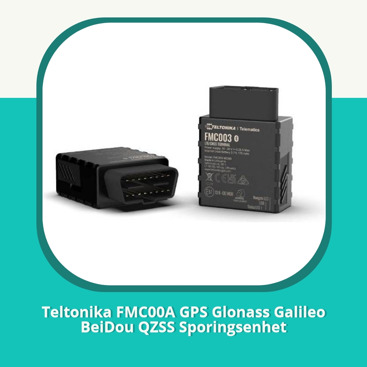 Anmeldelse af Teltonika FMC00A GPS Glonass Galileo BeiDou QZSS Sporingsenhet