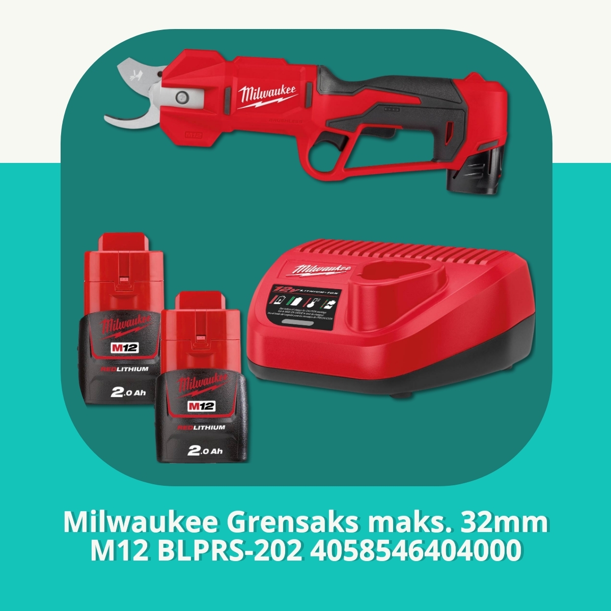 Anmeldelse af Milwaukee Grensaks maks. 32mm M12 BLPRS-202 4058546404000