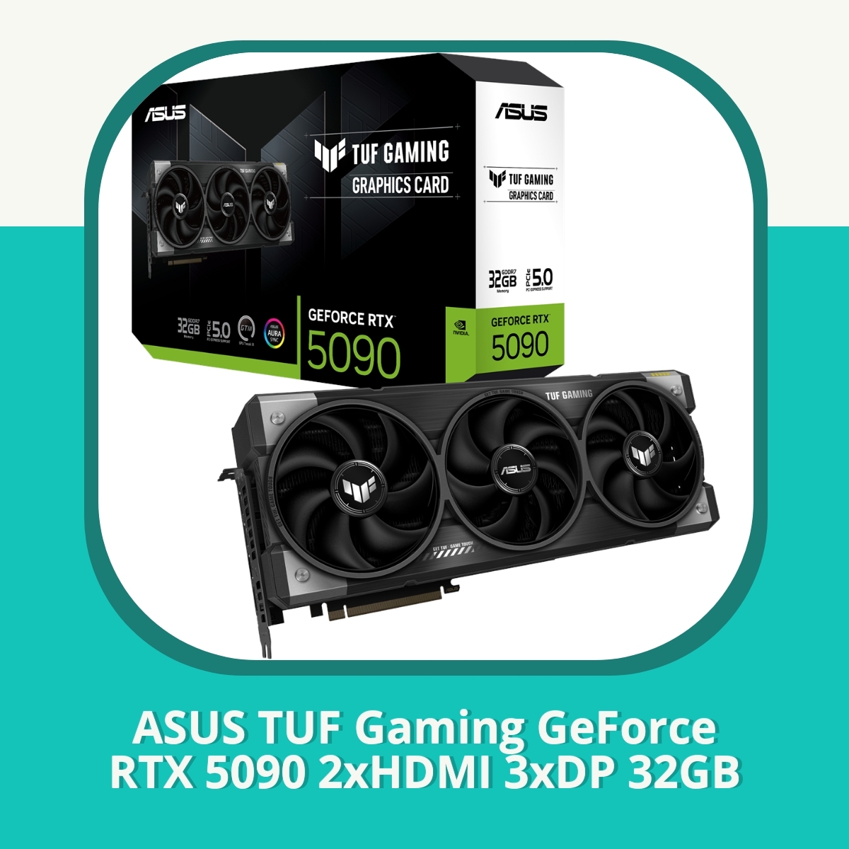 Anmeldelse af ASUS TUF Gaming GeForce RTX 5090 2xHDMI 3xDP 32GB
