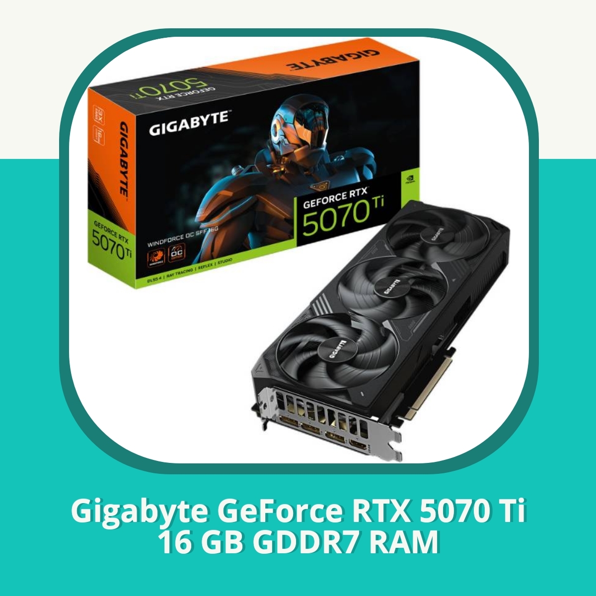 Recension af Gigabyte GeForce RTX 5070 Ti 16 GB GDDR7 RAM
