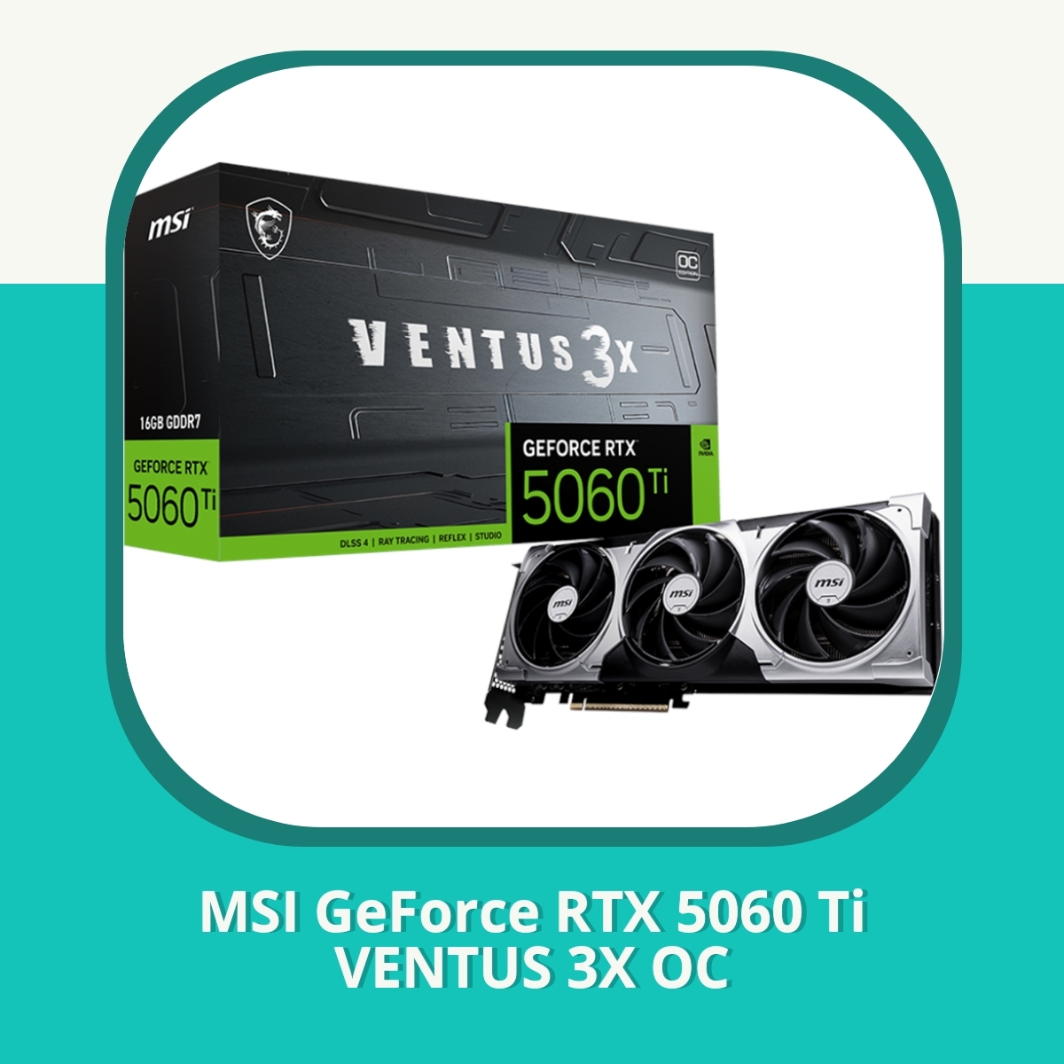 Recension af MSI GeForce RTX 5060 Ti VENTUS 3X OC