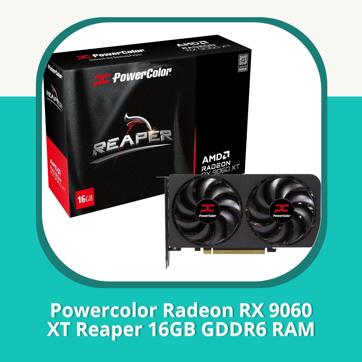 Anmeldelse af Powercolor Radeon RX 9060 XT Reaper 16GB GDDR6 RAM