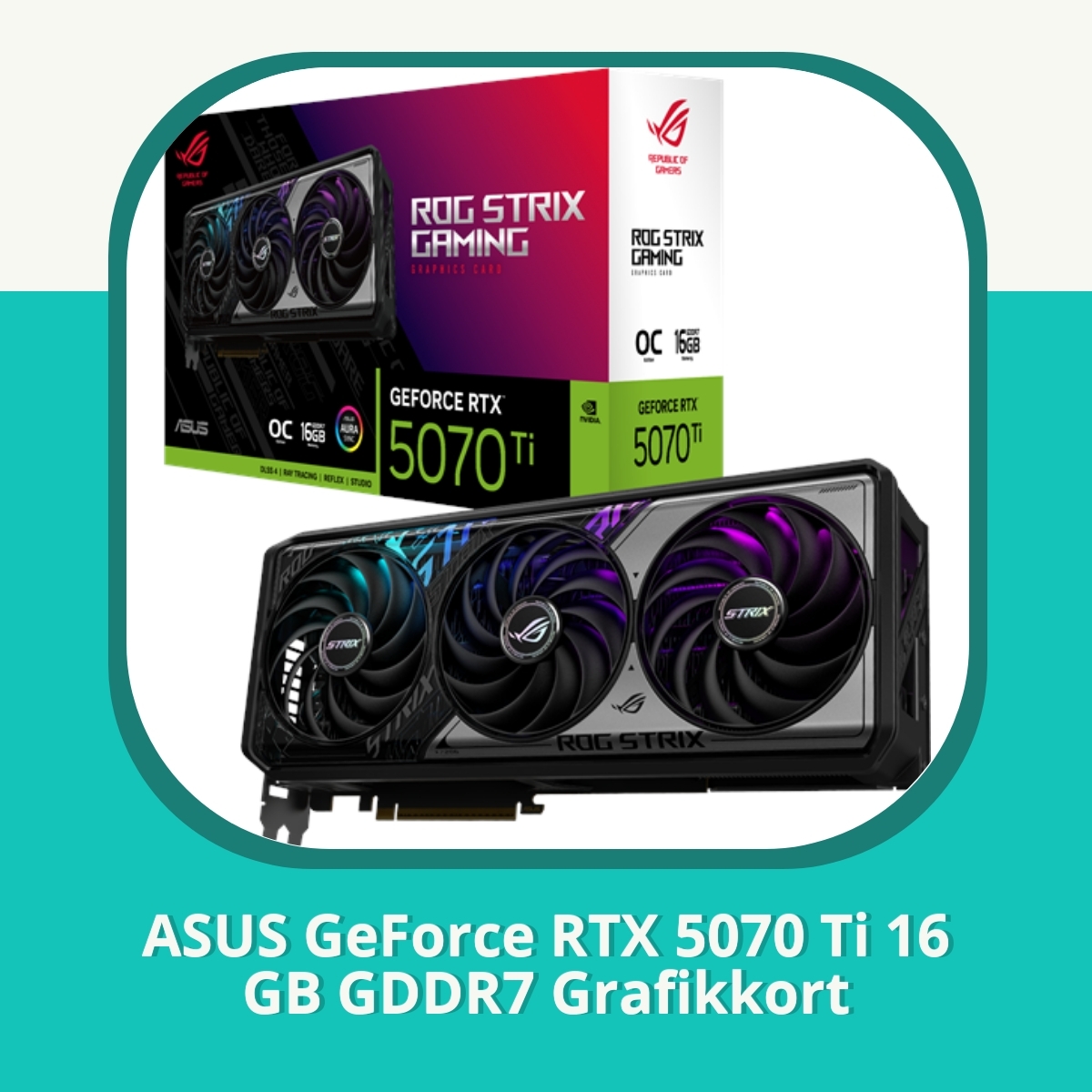 Recension af ASUS GeForce RTX 5070 Ti 16 GB GDDR7 Grafikkort