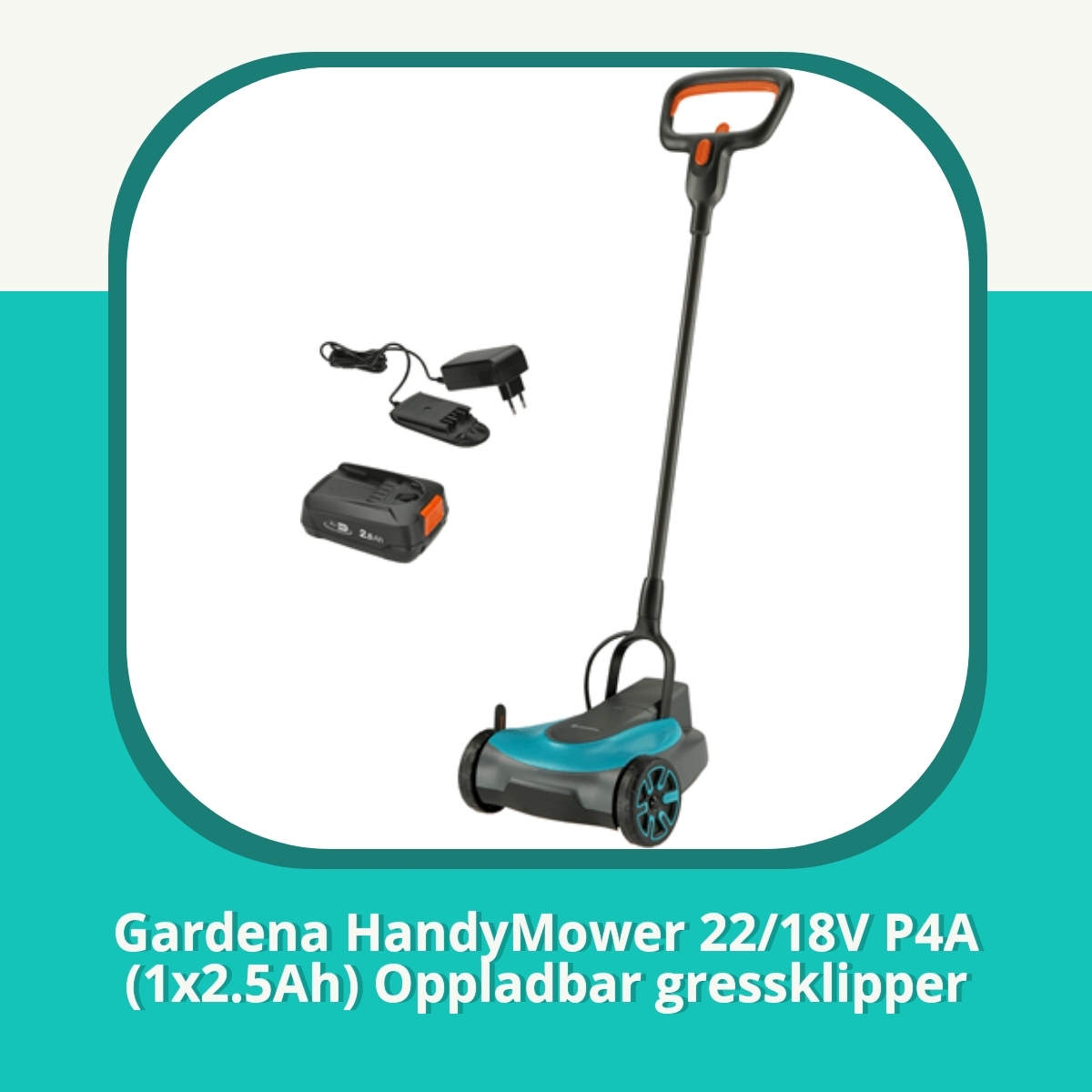 Anmeldelse af Gardena HandyMower 22/18V P4A (1x2.5Ah) Oppladbar gressklipper