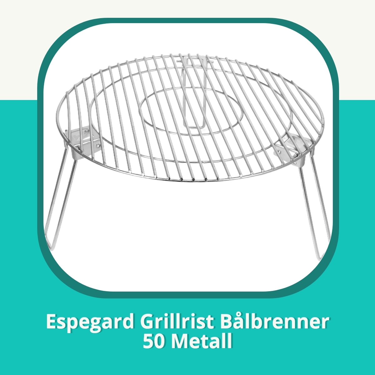 Anmeldelse af Espegard Grillrist Bålbrenner 50 Metall