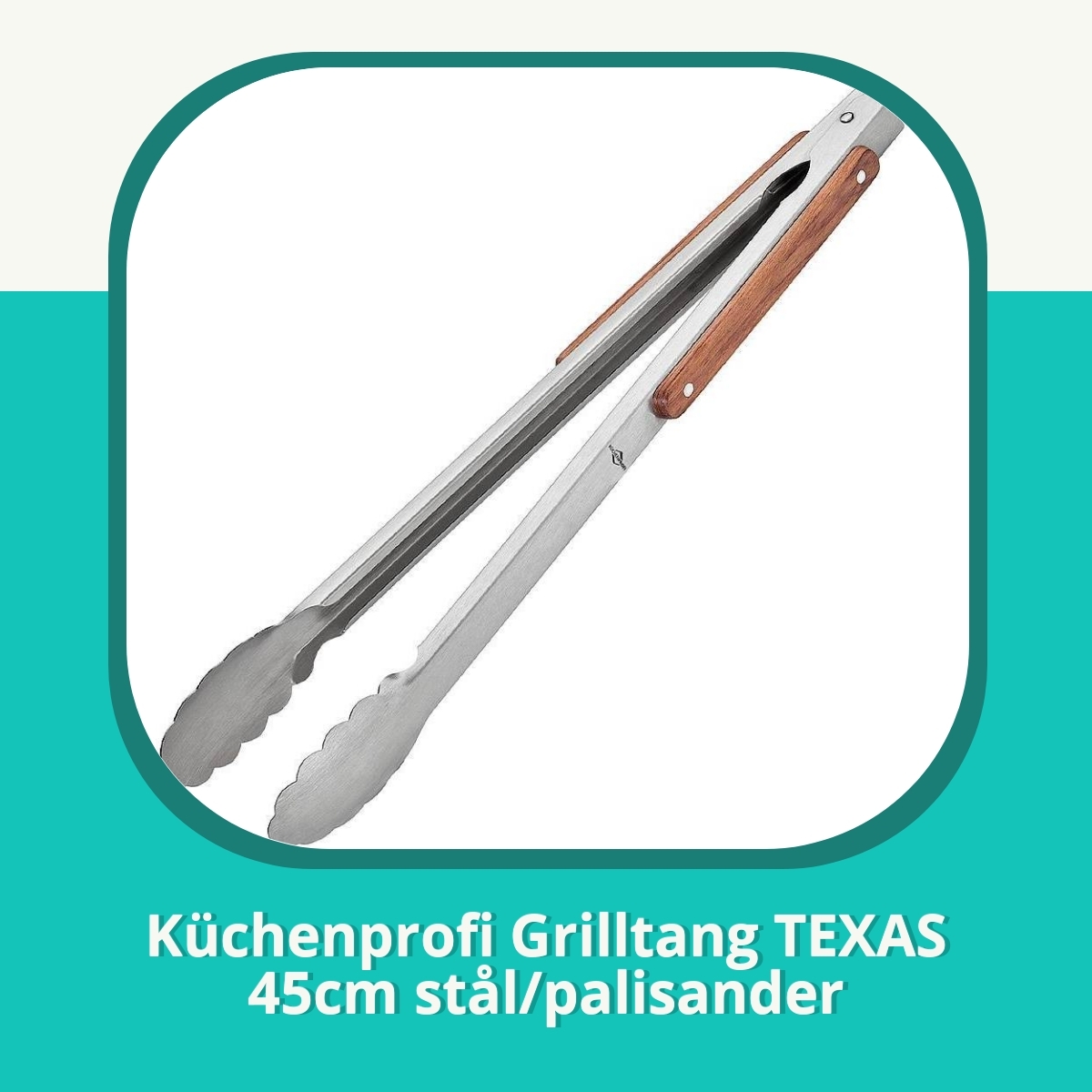 Anmeldelse af Küchenprofi Grilltang TEXAS 45cm stål/palisander