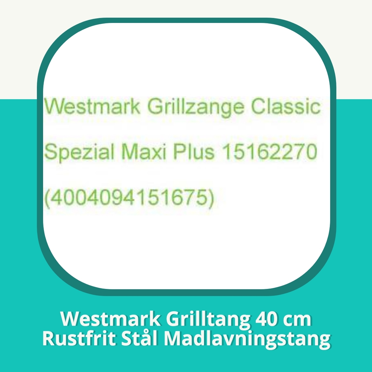 Anmeldelse af Westmark Grilltang 40 cm Rustfrit Stål Madlavningstang