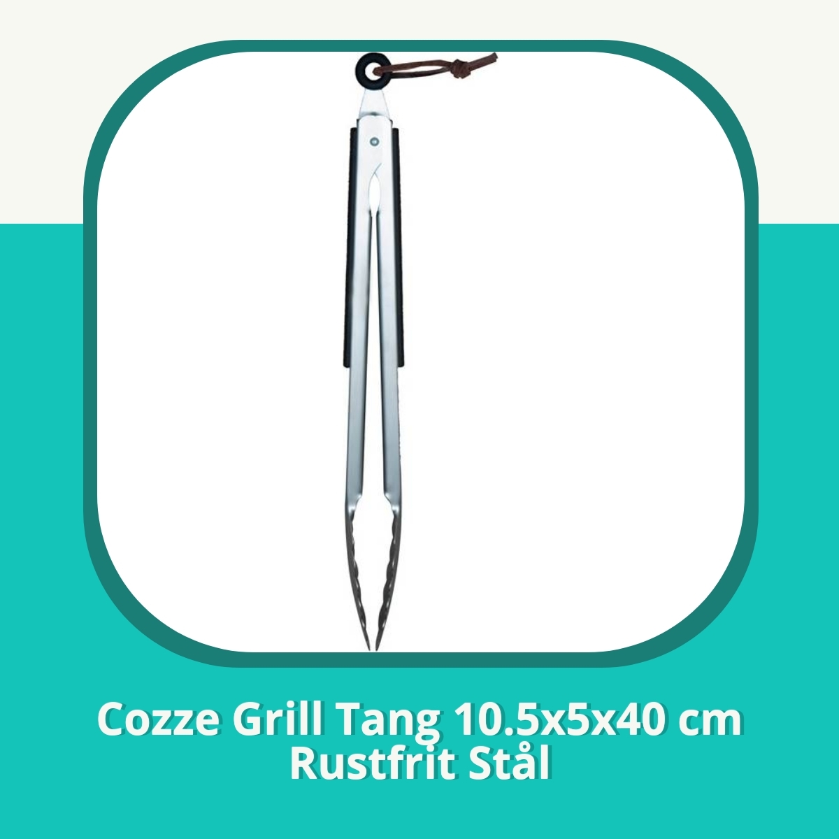 Anmeldelse af Cozze Grill Tang 10.5x5x40 cm Rustfrit Stål