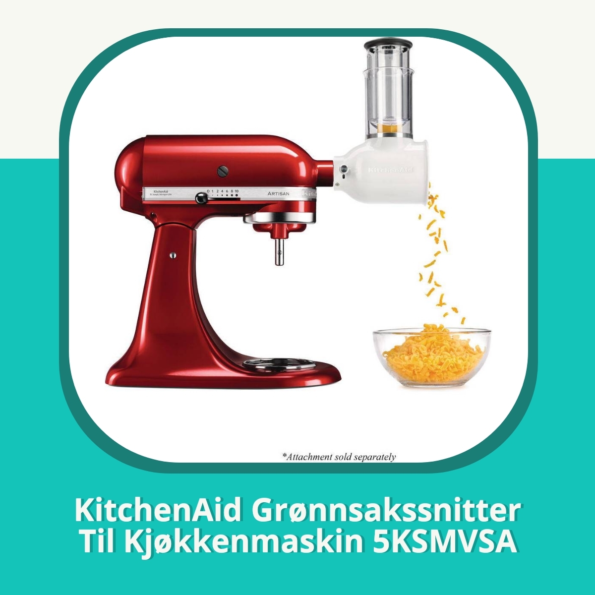 Anmeldelse KitchenAid Grønnsakssnitter Til Kjøkkenmaskin 5KSMVSA
