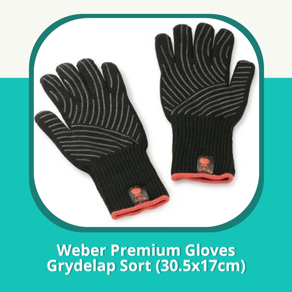 Anmeldelse af Weber Premium Gloves Grydelap Sort (30.5x17cm)