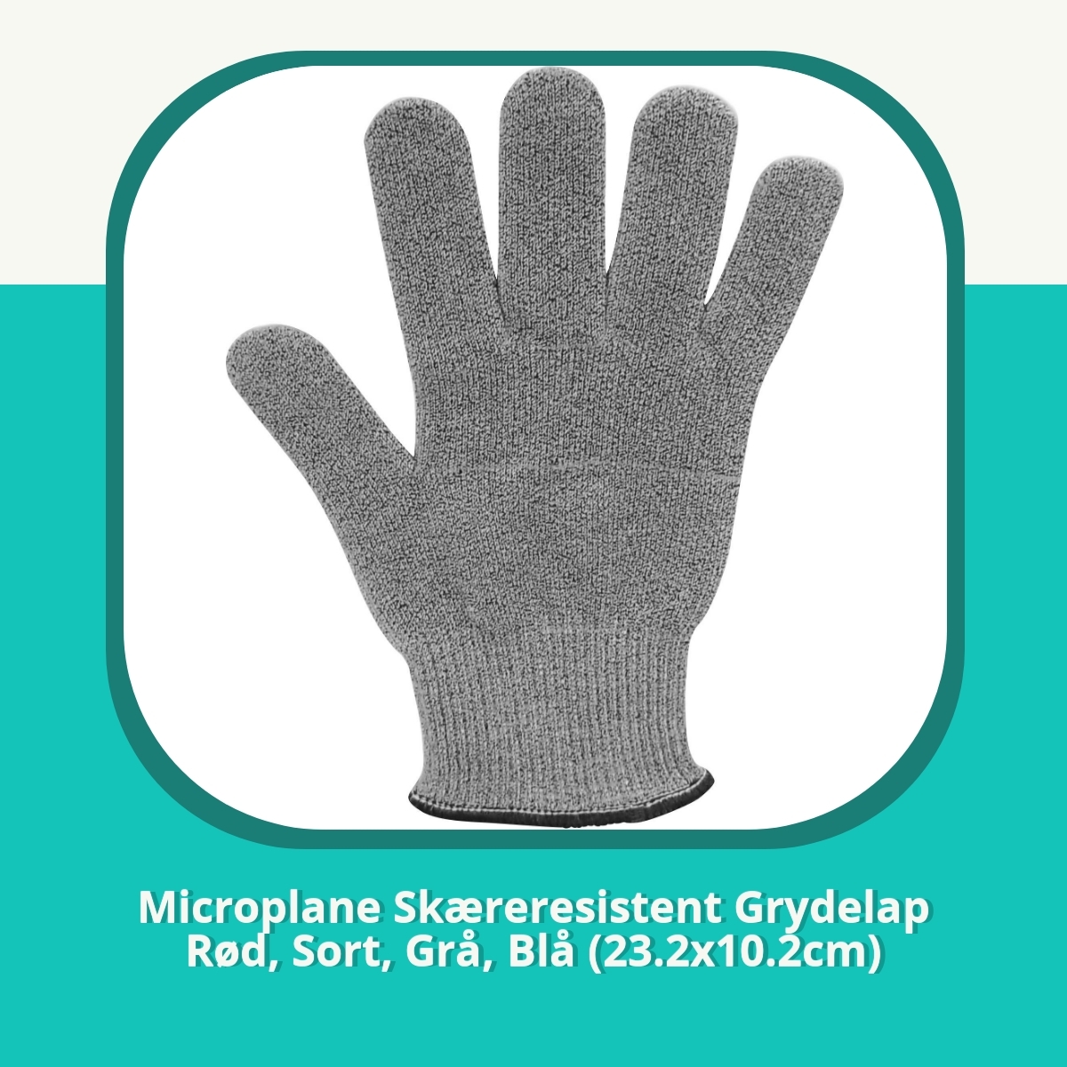 Anmeldelse af Microplane Skæreresistent Grydelap Rød, Sort, Grå, Blå (23.2x10.2cm)