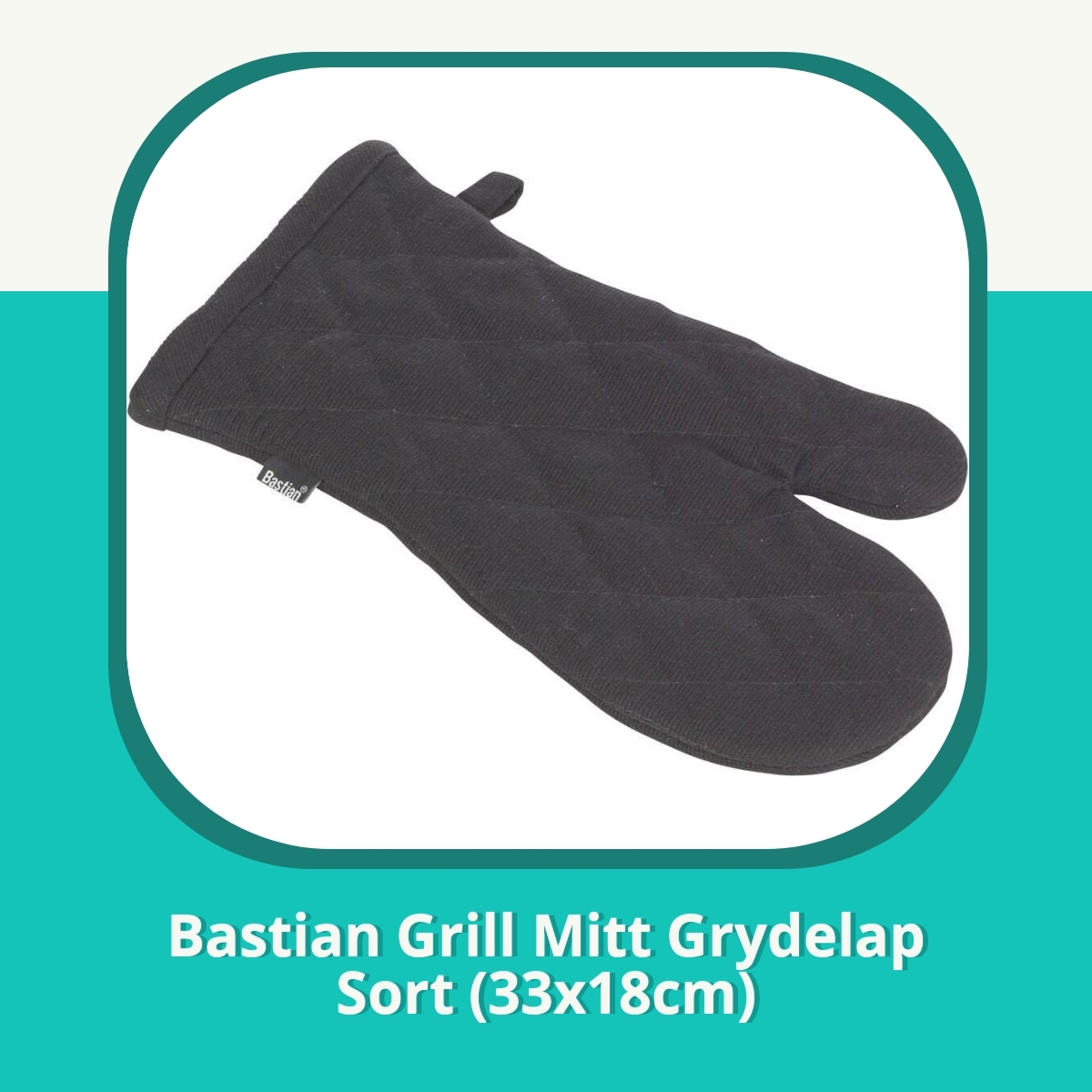 Anmeldelse af Bastian Grill Mitt Grydelap Sort (33x18cm)