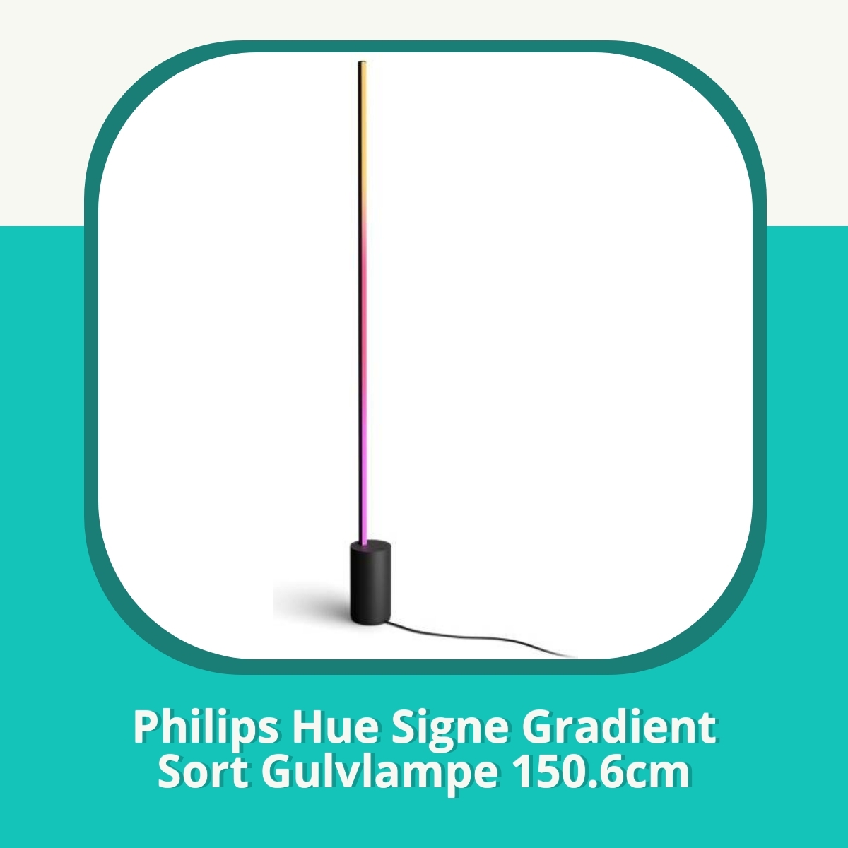 Anmeldelse af Philips Hue Signe Gradient Sort Gulvlampe 150.6cm
