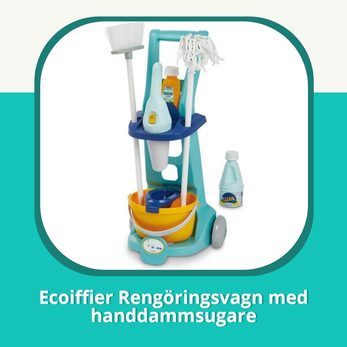 Recension af Ecoiffier Rengöringsvagn med handdammsugare