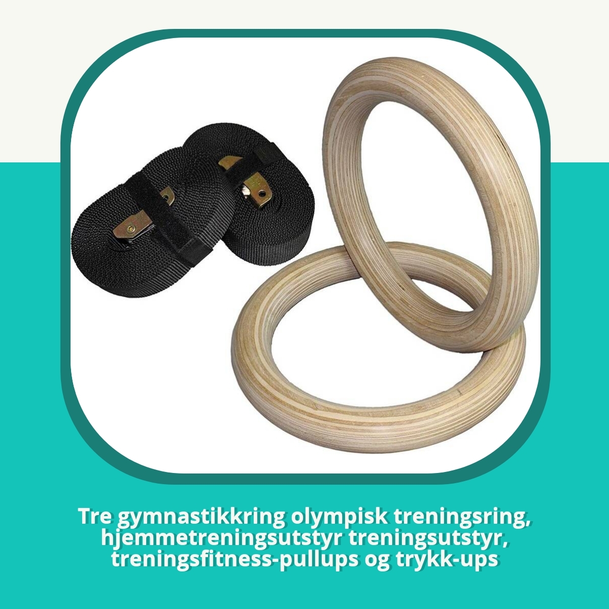 Anmeldelse Tre gymnastikkring olympisk treningsring, hjemmetreningsutstyr treningsutstyr, treningsfitness-pullups og trykk-ups