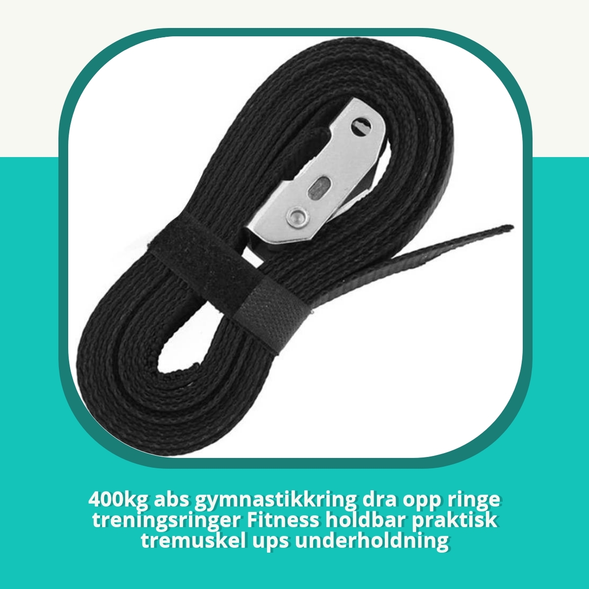 Anmeldelse af 400kg abs gymnastikkring dra opp ringe treningsringer Fitness holdbar praktisk tremuskel ups underholdning