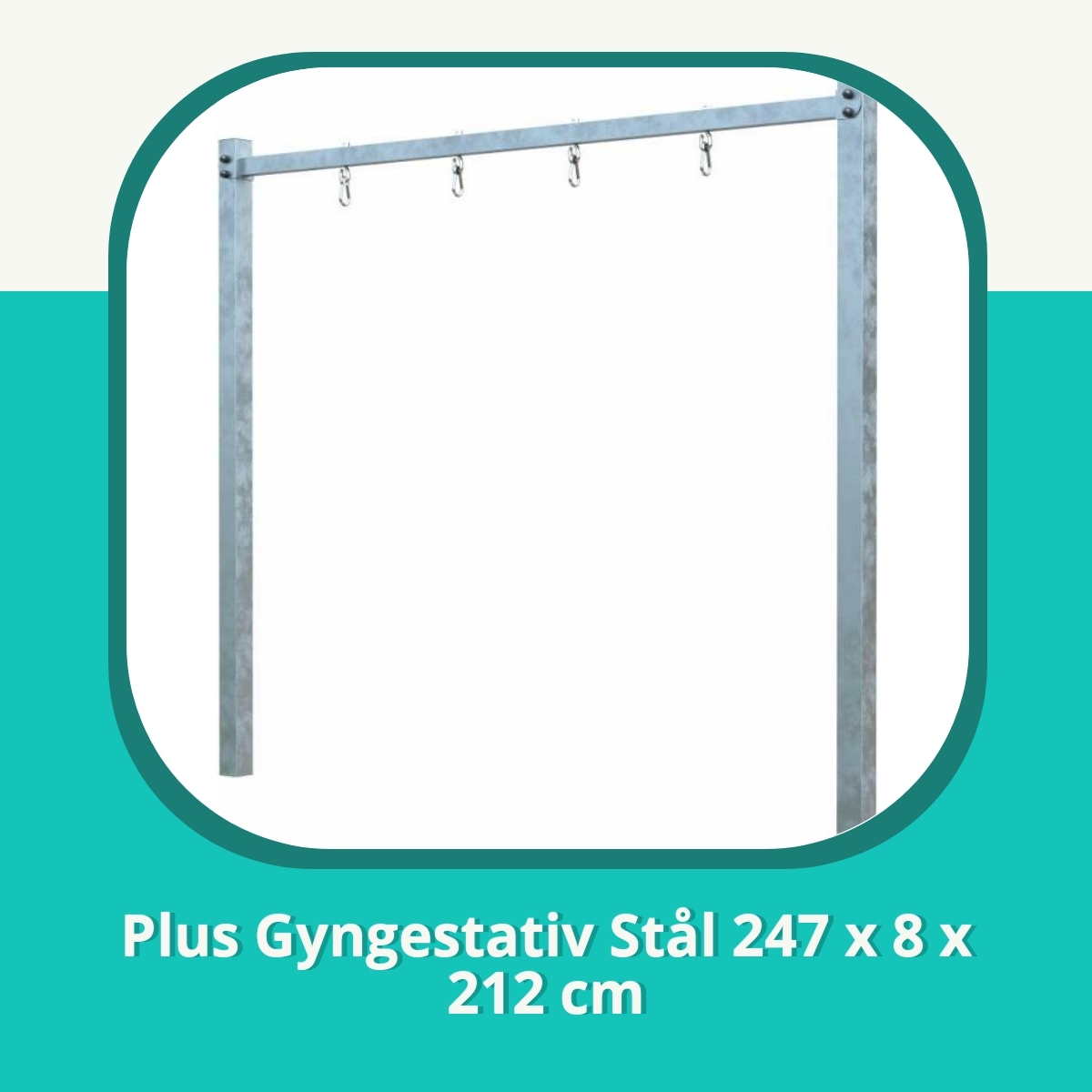 Recension af Plus Gyngestativ Stål 247 x 8 x 212 cm
