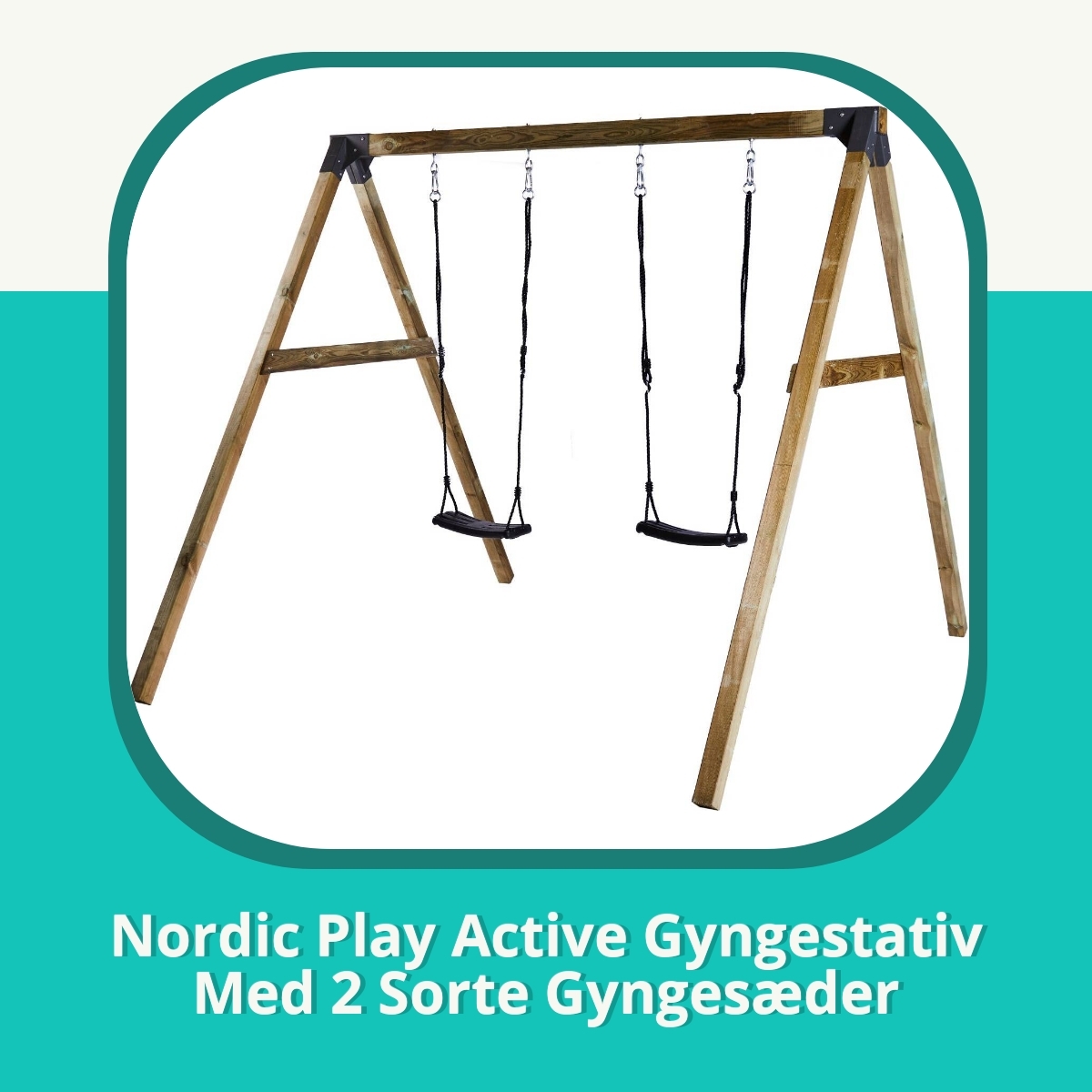 Recension af Nordic Play Active Gyngestativ Med 2 Sorte Gyngesæder