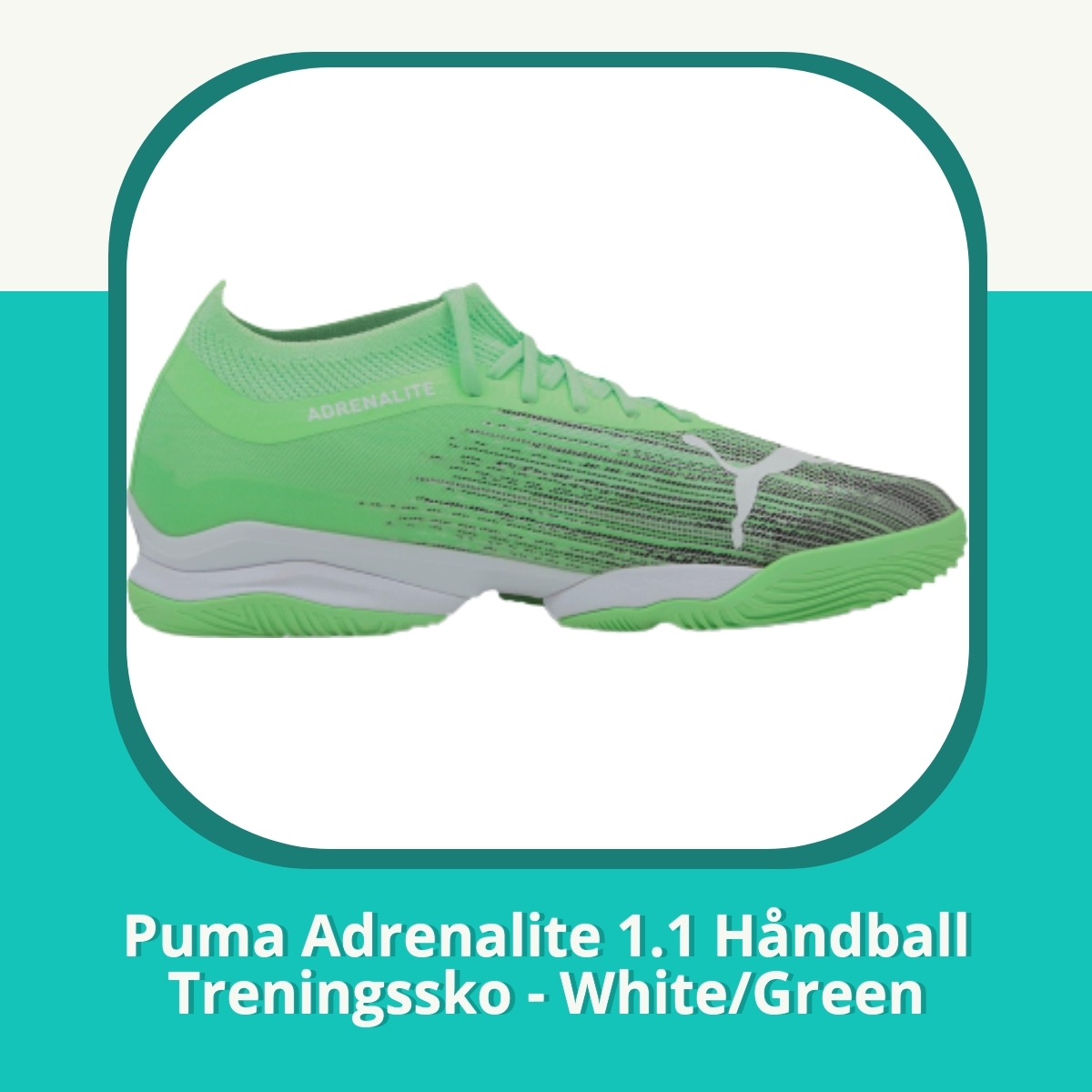 Anmeldelse af Puma Adrenalite 1.1 Håndball Treningssko - White/Green