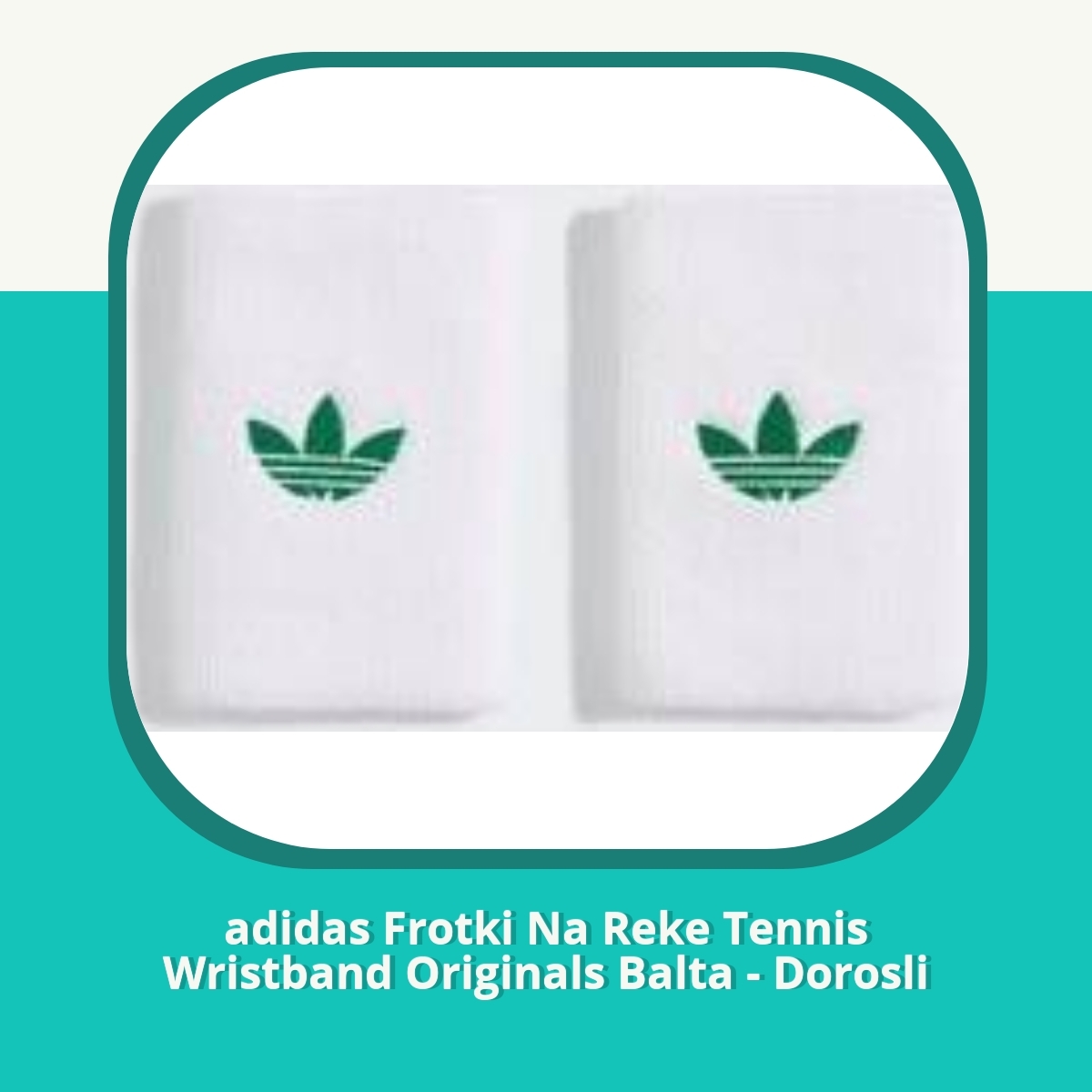 Anmeldelse af adidas Frotki Na Reke Tennis Wristband Originals Balta - Dorosli