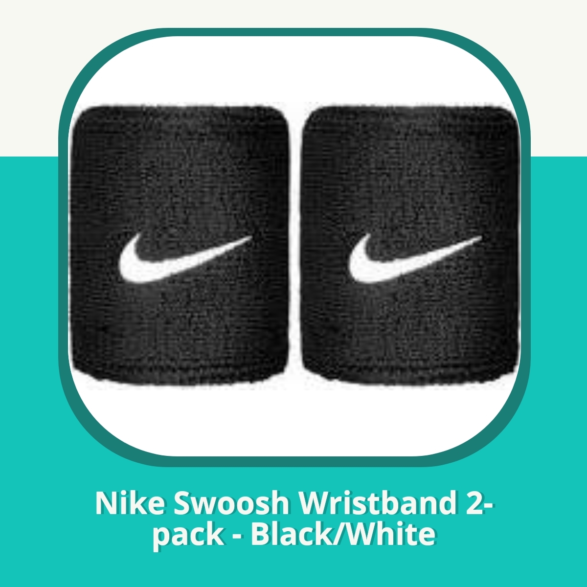 Recension af Nike Swoosh Wristband 2-pack - Black/White
