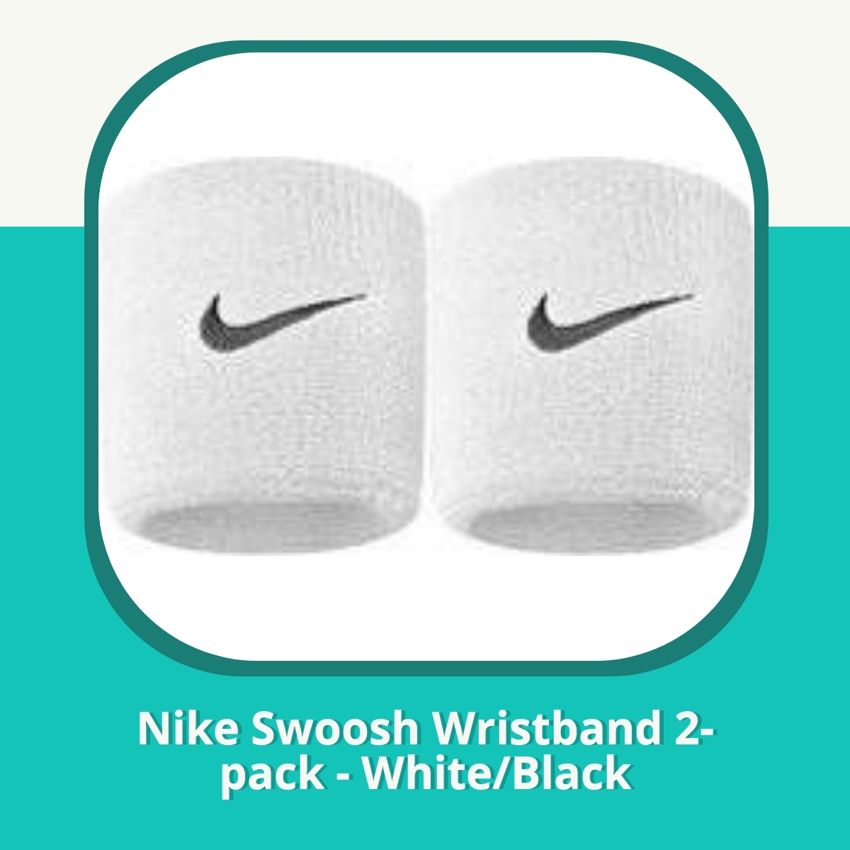 Recension af Nike Swoosh Wristband 2-pack - White/Black