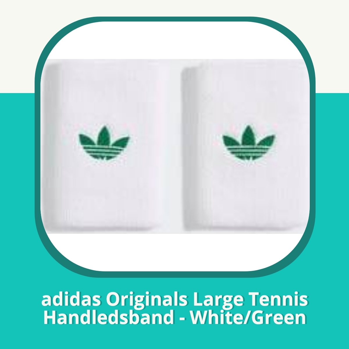 Recension adidas Originals Large Tennis Handledsband - White/Green