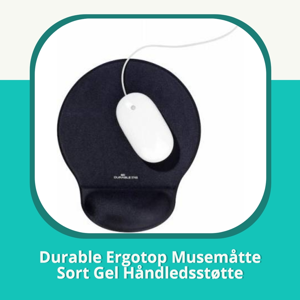 Anmeldelse af Durable Ergotop Musemåtte Sort Gel Håndledsstøtte