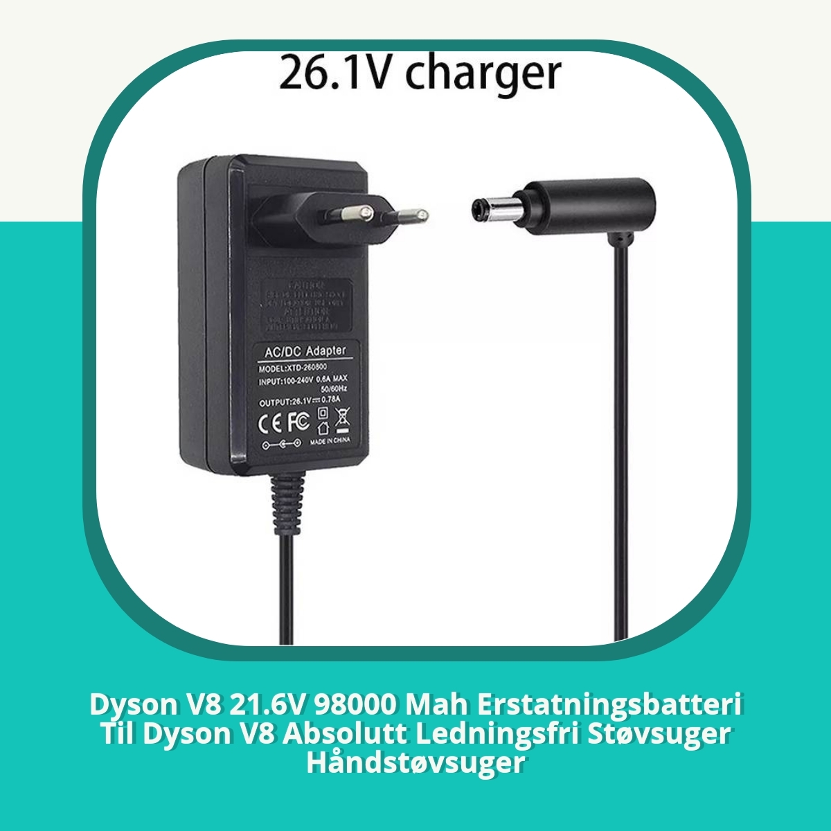 Recension af Dyson V8 21.6V 98000 Mah Erstatningsbatteri Til Dyson V8 Absolutt Ledningsfri Støvsuger Håndstøvsuger