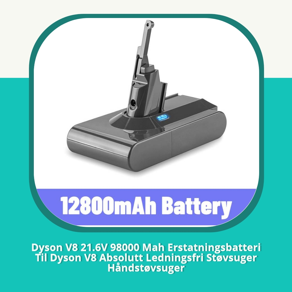 Recension af Dyson V8 21.6V 98000 Mah Erstatningsbatteri Til Dyson V8 Absolutt Ledningsfri Støvsuger Håndstøvsuger