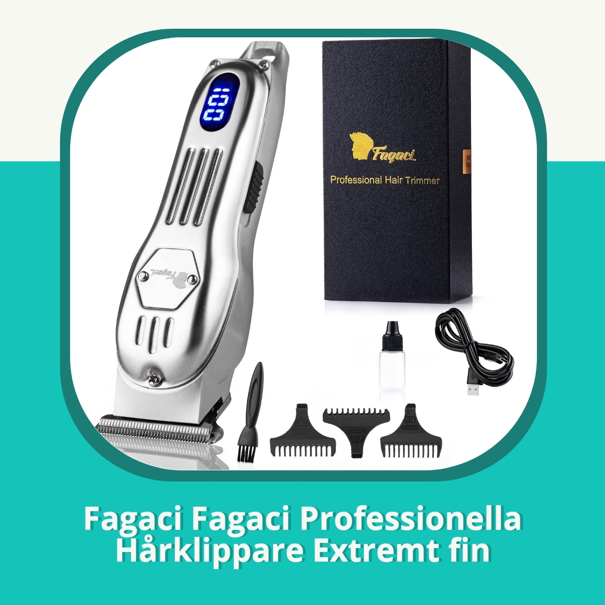 Recension af Fagaci Fagaci Professionella Hårklippare Extremt fin