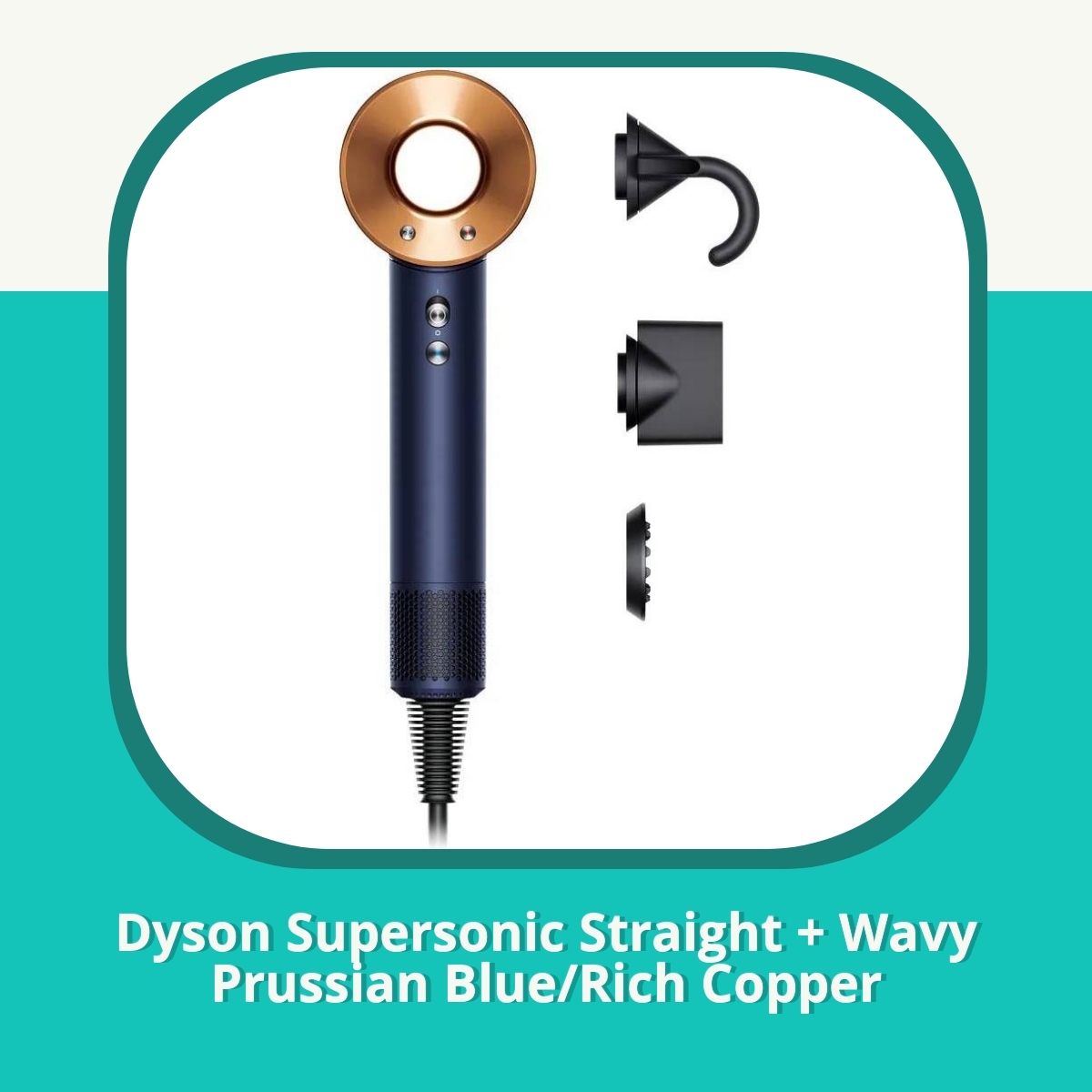 Recension af Dyson Supersonic Straight + Wavy Prussian Blue/Rich Copper