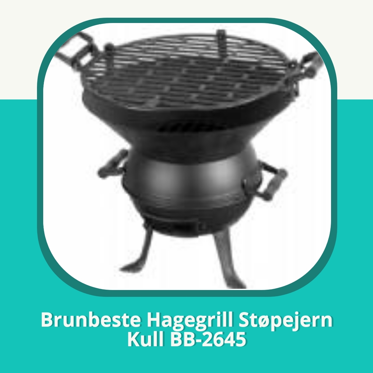 Anmeldelse af Brunbeste Hagegrill Støpejern Kull BB-2645