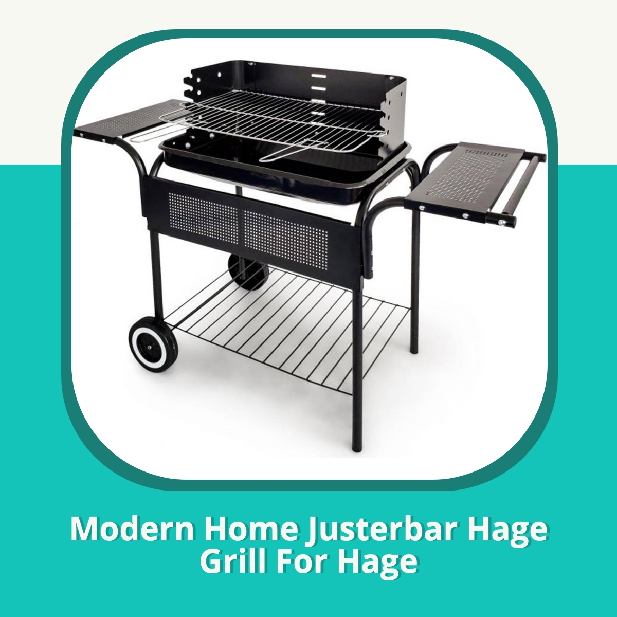 Anmeldelse af Modern Home Justerbar Hage Grill For Hage